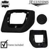 BLACK STITCH LEATHER AUTO DCT GEAR SURROUND+BEZEL+FRAMES FOR BMW X1 E84 12-14