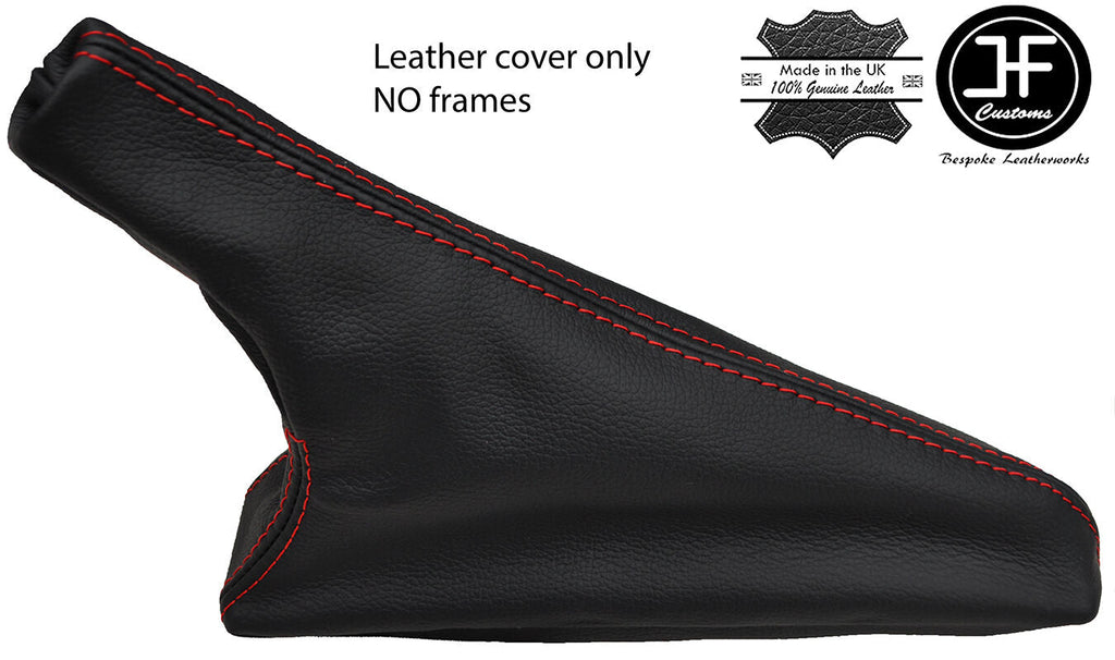 RED STITCHING TOP GRAIN REAL LEATHER HANDBRAKE GAITER FITS BMW E30 1981-1993