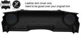 BLACK REAL LEATHER REAR SPEAKER PANEL COVER FOR CORVETTE C6 CONVERTIBLE 05-13