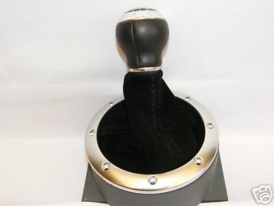 FITS AUDI TT BLACK SUEDE GEAR GAITER LEATHER SHIFT BOOT NEW CUSTOM NEW