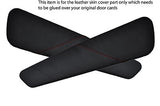 red stitcnig FITS ALFA ROMEO GTV SPIDER 95-05 2X DOOR CARD LEATHER COVERS ONLY