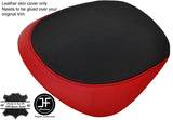 BLACK & RED TOP GRAIN LEATHER SPEEDO HOOD COVER FOR VAUXHALL OPEL MOKKA 12-18