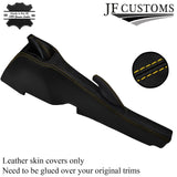 YELLOW STITCH LEATHER GEAR+HANDBRAKE+CONSOLE TUNNEL COVERS FOR VAUXHALL VX220