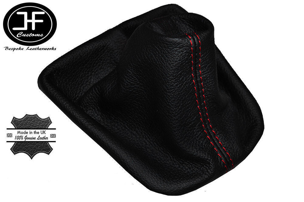RED STITCHING FITS CITROEN C4 GRAND PICASSO 2006+ REAL LEATHER GEAR GAITER