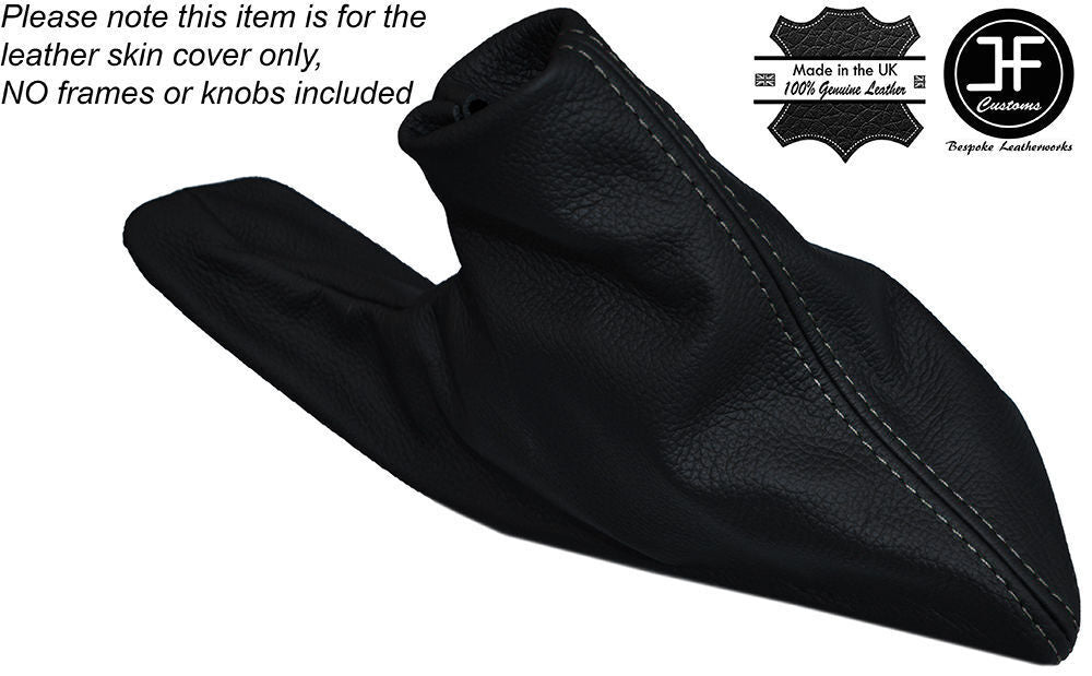 GREY STITCHING LEATHER HANDBRAKE GAITER COVER FITS ROVER 75 MG ZT ZT-T 99-05