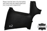 BLACK STITCH 2X REAR C PILLAR LEATHER SKIN COVERS FITS NISSAN S14 200SX 94-99