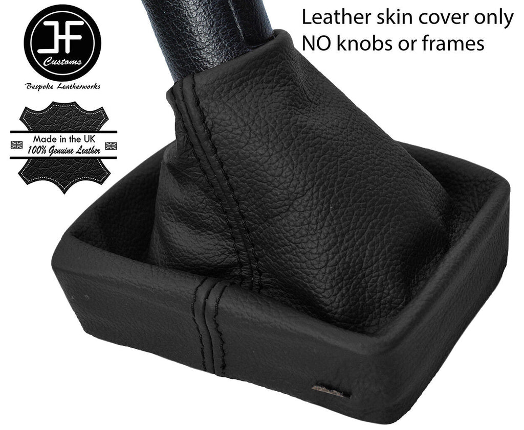 BLACK TOP GRAIN REAL LEATHER MANUAL GEAR GAITER FITS VW POLO 9N 9N2 2002-2009