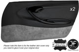 BLACK STICH 2X FULL DOOR CARD TRIM COVERS FITS PORSCHE BOXSTER 986 STYLE 2
