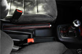 FITS AUDI A3/S3 LEATHER GEAR&HANDBRAKE GAITER  RED STITCH CUSTOM NEW MADE IN UK