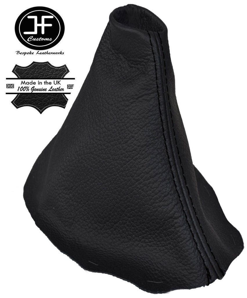 BLACK STITCH MANUAL LEATHER GEAR GAITER FITS RENAULT CAPTUR 2013-2016 CUSTOM NEW