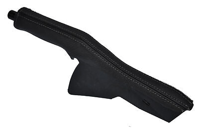 FITS MERCEDES W201 190 190E 190D grey stitch LEATHER HANDBRAKE GAITER CUSTOM NEW