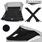 PURPLE STITCH LUXE SUEDE HARDTOP ROOF PILLAR KIT COVER FITS BMW E36 CONVERTIBLE