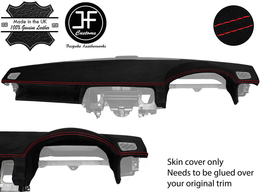 RED STITCH TOP DASH DASHBOARD LUXE SUEDE COVER FOR RANGE ROVER SPORT 05-2009
