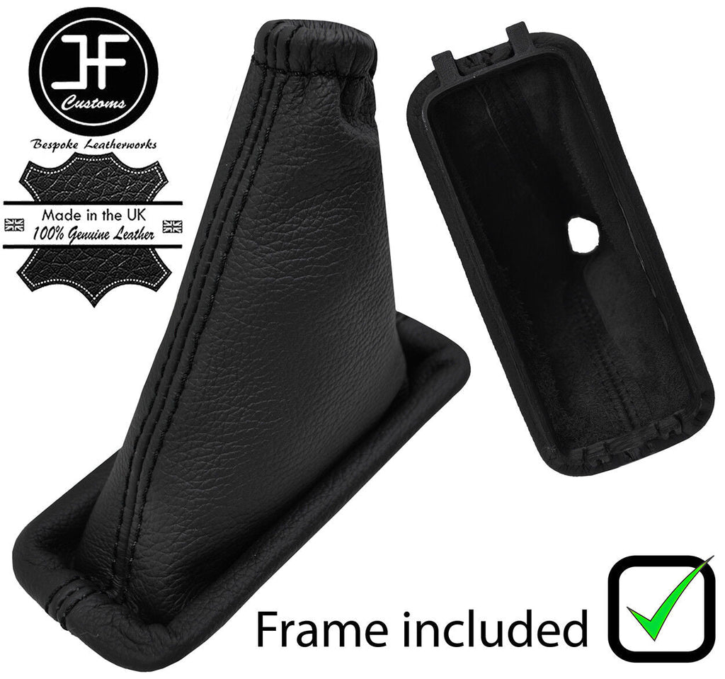 BLACK STITCH LEATHER AUTOMATIC GEAR + PLASTIC FRAME FOR VAUXHALL OMEGA C 99-03