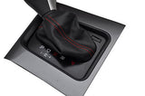 FITS HONDA ACCORD 02-08  red stitching AUTOMATIC LEATHER GEAR GAITER CUSTOM NEW