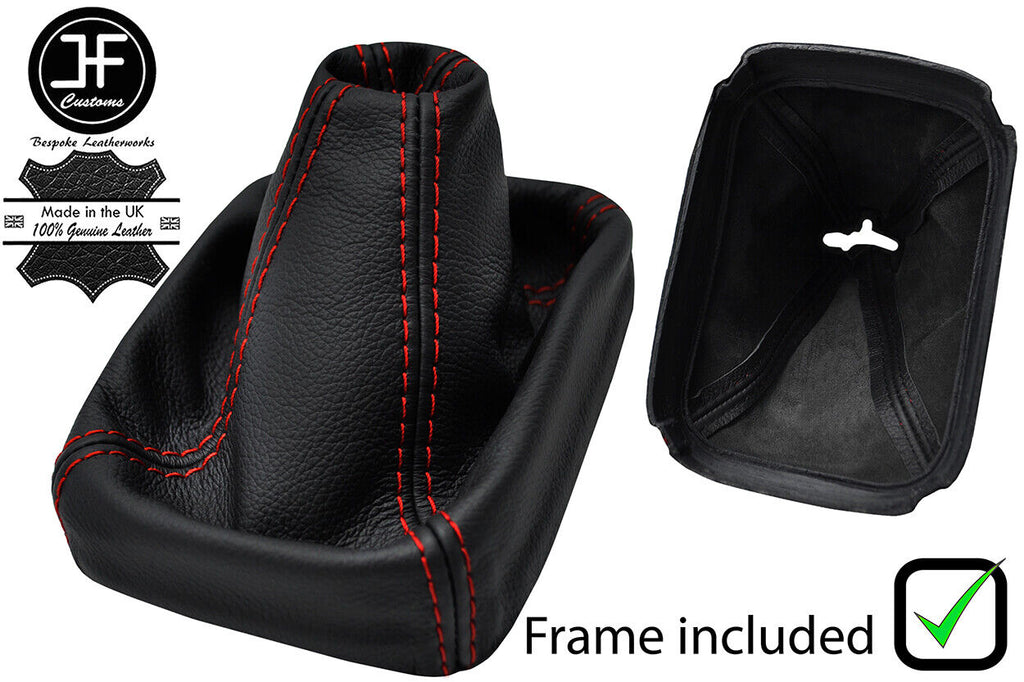 RED STITCH LEATHER MANUAL GEAR+PLASTIC FRAME FITS HONDA HONDA PRELUDE 92-96
