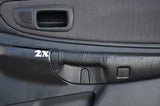 blue sttiching FITS SUBARU IMPREZA WRX STI 98-00  2X DOOR HANDLE LEATHER COVERS