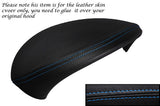 BLUE STITCH SPEEDO GAUGE HOOD LEATHER SKIN COVER FITS BMW 1 SERIES E81 E82 E87