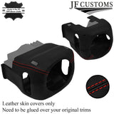 RED STITCH LEATHER STEERING SHROUD COVER FITS PORSCHE CARRERA 997 04-11