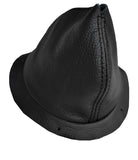 BLACK STITCHING FITS FORD ANGLIA 105E LEATHER GEAR GAITER FITS OVER RUBBER