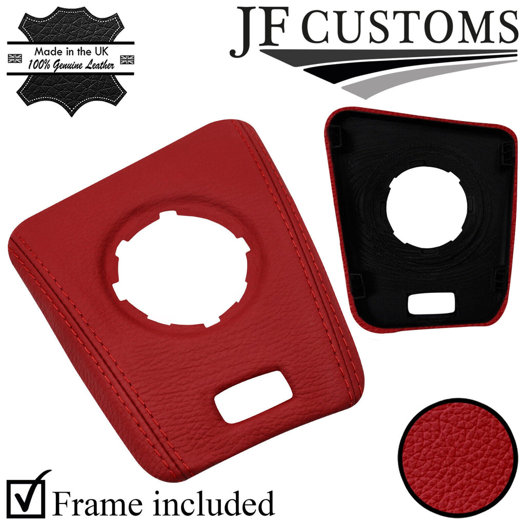 D RED LEATHER SMG AUTOMATIC GEAR SURROUND TRIM FOR BMW E46 99-05 CUSTOM NEW