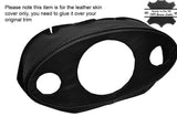 WHITE STITCH SPEEDO SURROUND HOOD LEATHER SKIN COVER FITS MINI CLASSIC DOWNTON