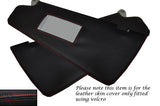 RED STITCHING FITS FIAT BRAVO BRAVA 95-01 2X SUN VISORS LEATHER SKIN COVERS ONLY