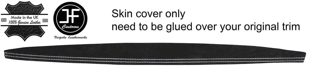 WHITE STITCH DASH DASHBOARD TRIM SUEDE COVER FOR BMW 1 SERIES E81 E82 E87 E88