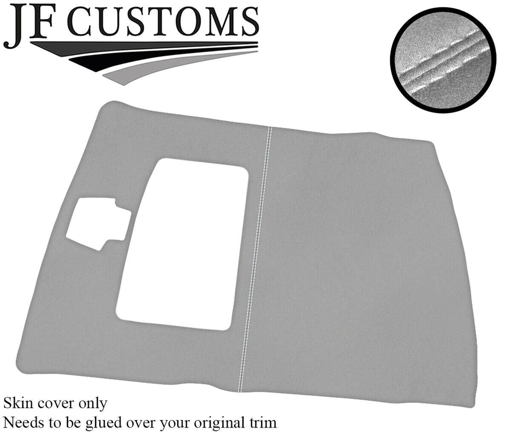 WHITE STITCH ROOF HEADLINING LIGHT GREY LUXE COVER FOR FORD SIERRA COSWORTH 3DR