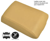 BEIGE REAL LEATHER ARMREST COVER FITS LAND ROVER DISCOVERY TD5 300 TDI 96-04