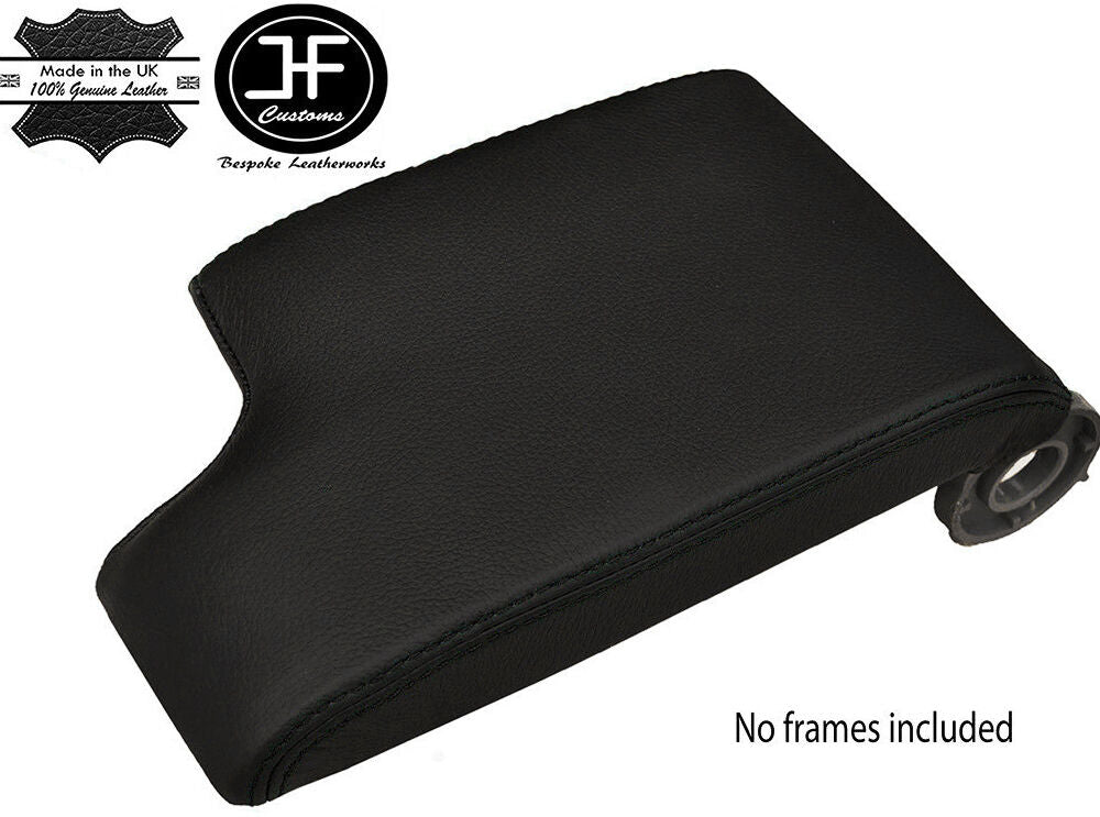 BLACK STITCH GENUINE LEATHER ARMREST COVER FITS BMW E46 3 SERIES 1998-2005