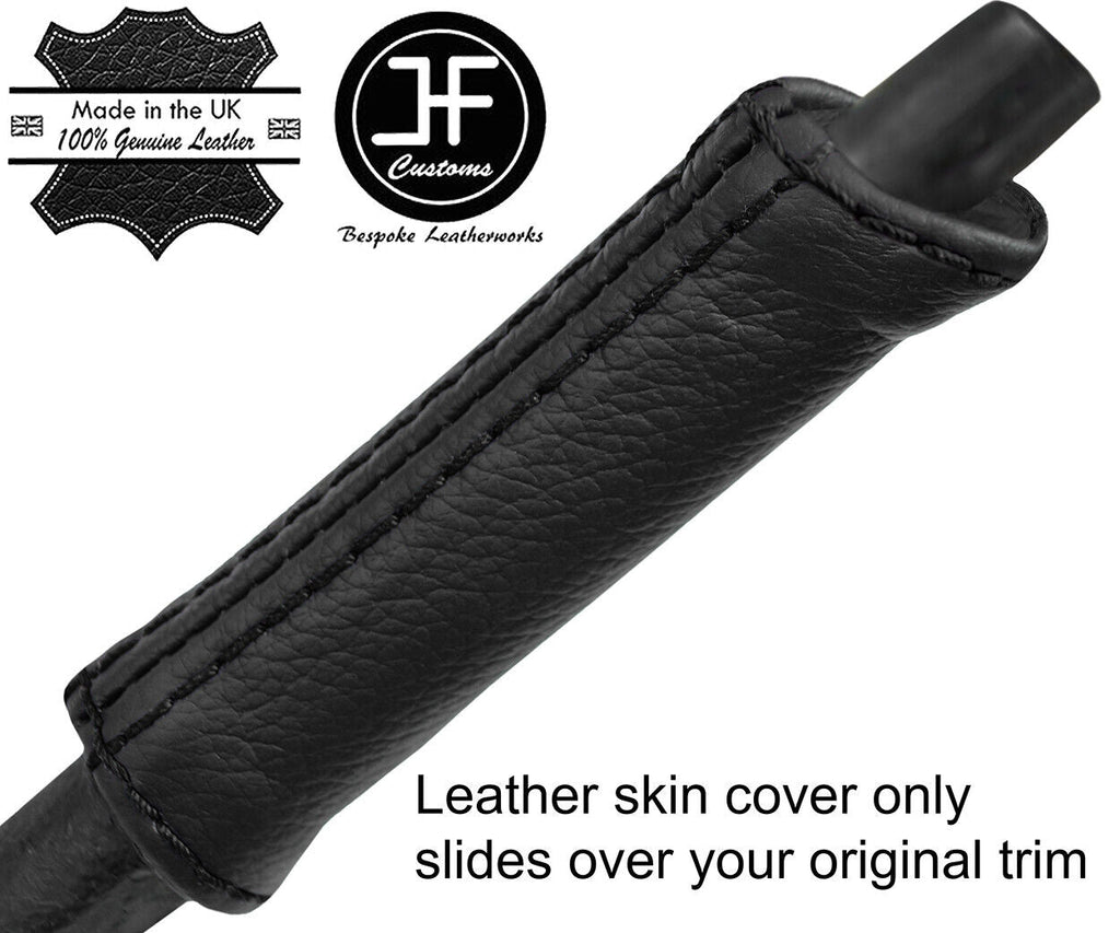 BLACK STITCH REAL LEATHER HANDBRAKE HANDLE COVER FITS PORSCHE 914-6 914 STYLE 1