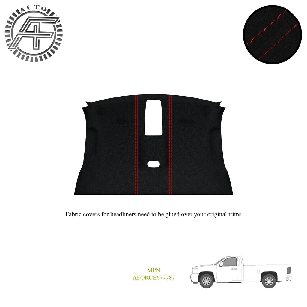 LUXE SUEDE HEADLINER COVER FOR CHEVROLET SILVERADO 1500 2 DOOR REGULAR CAB 98-06