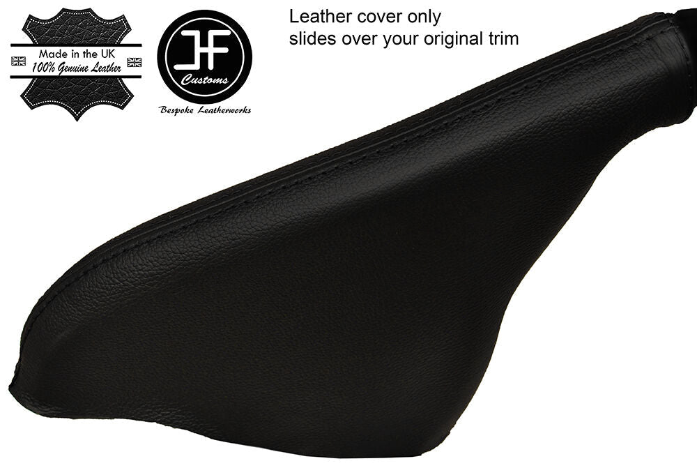 BLACK STITCHING HANDBRAKE LEATHER COVER FITS RENAULT SCENIC MK3 2009-2015