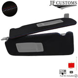 TRI CROSS STITCH ITALIAN SUEDE 2X SUN VISOR COVERS FITS BMW F30 F31 11-18