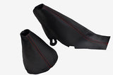 RED STITCHING 2007-2012 FITS BMW MINI COOPER R56 R57 CLUBMAN R55 GEAR HANDBRAKE