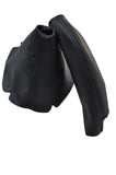BLACK DOUBLE STITCH FITS MAZDA MX5 MIATA MK2 1998-2000 GEAR SHIFT BOOT HANDBRAKE