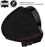 RED  STITCH SPEEDO CLUSTER HOOD SUEDE COVER FITS SMART FORTWO 451 07-14
