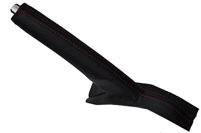 RED STITCHING FITS NISSAN TERRANO II LEATHER HANDBRAKE GAITER CUSTOM NEW