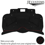 FITS FIAT 500 ABARTH 07-16 RED STITCH SUEDE REAR BOOT TRIM COVER CUSTOM NEW