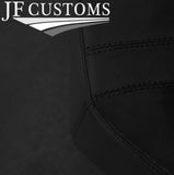 BLACK STITCH LEATHER 2X DOOR CARD COVERS FOR VW T6 TRANSPORTER FACELIFT 2020+