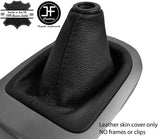 BLACK STITCH TOP GRAIN REAL LEATHER MANUAL GEAR GAITER FITS KIA RIO 2011-2016