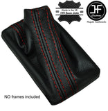 RED STITCHING REAL LEATHER AUTO AUTOMATIC GEAR GAITER FITS AUDI A3 2013-2016