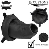BLACK STITCH LEATHER GEAR GAITER+PLASTIC FRAME FOR HONDA CIVIC EP3 TYPE R 01-05