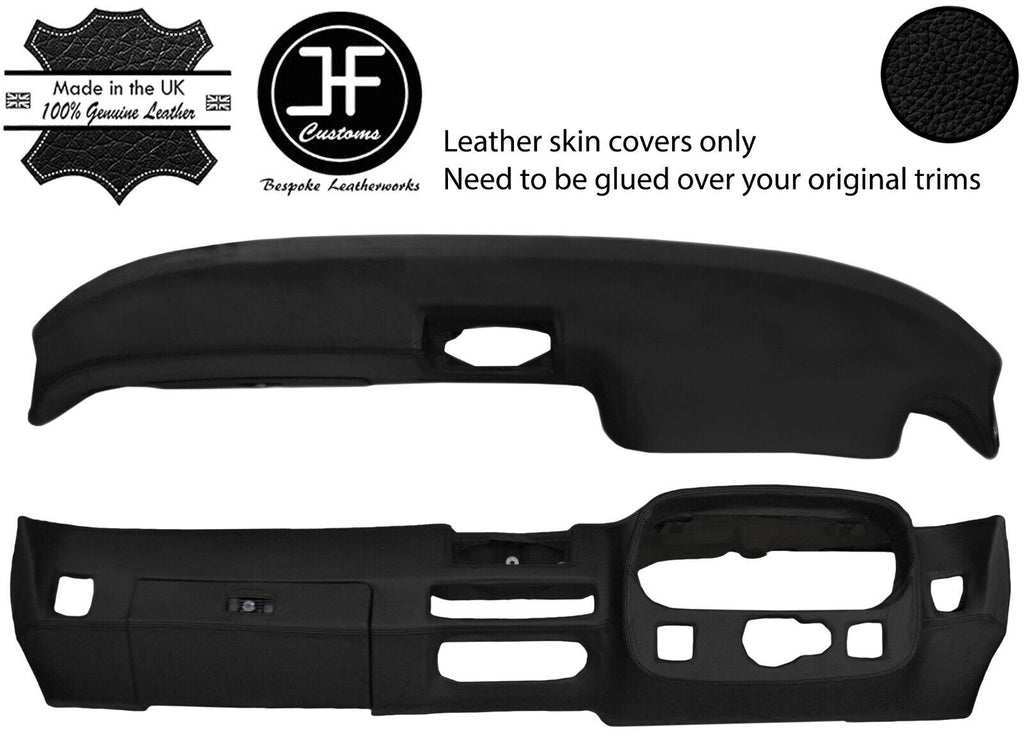 BLACK DASH DASHBOARD REAL LEATHER COVER FOR PORSCHE 924 75-88 944 81-85 JF2