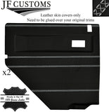 WHITE LUX-STITCH LTHR 2X REAR DOOR COVERS FOR LAND ROVER DEFENDER 110 STYLE 2