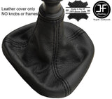 BLACK STITCH REAL LEATHER MANUAL GEAR GAITER FITS RENAULT MASTER MK3 III 10-17