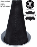 BLACK STITCH REAL SUEDE MANUAL GEAR GAITER FOR BMW MINI COOPER R55 R56 R57