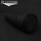 FITS SUBARU IMPREZA WRX STI 04-07 BLACK & BLACK LEATHER SCREW-ON KNOB V2