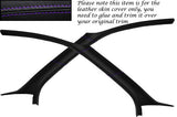 PURPLE STITCH FITS FORD FOCUS MK1 98-04 3 DOOR 2X WINDSCREEN A PILLAR COVERS
